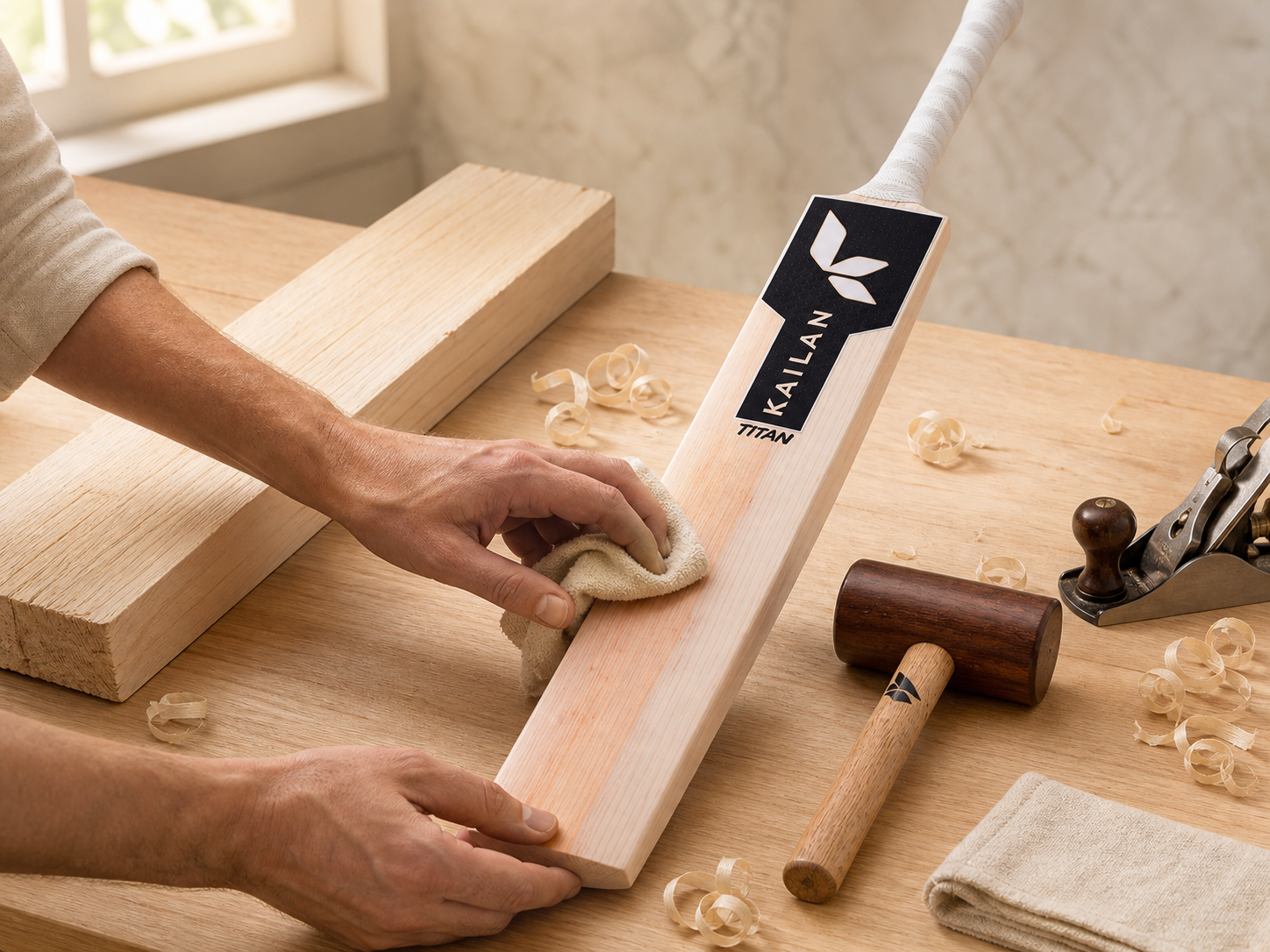 Hand-crafted Kailan bat